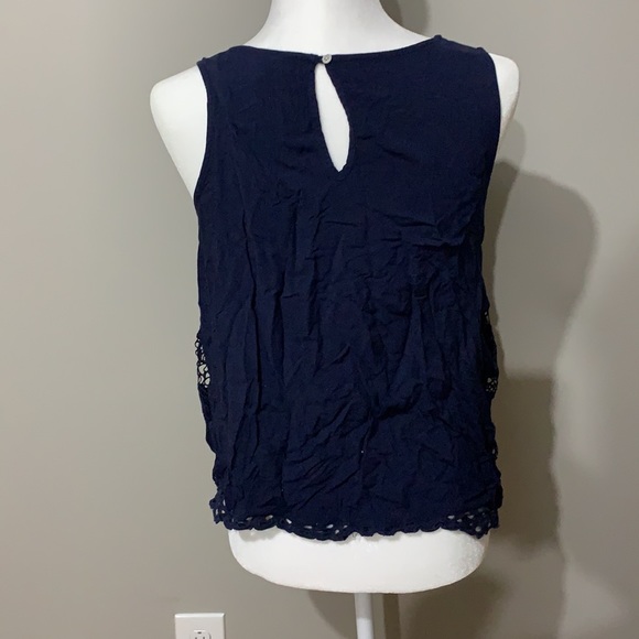 Navy lace blouse - Picture 2 of 2